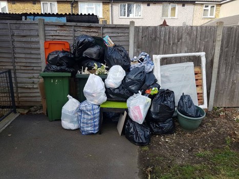 Professional team clearing a garage in Camden Town