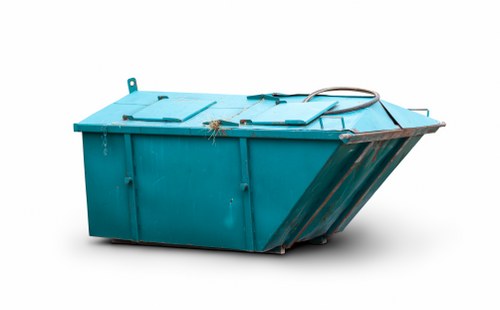 Crew assessing a skip placement and site access for waste collection