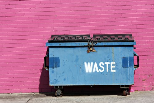 Small skip outside a Camden Town terrace
