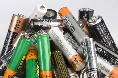 Emergency spill response kit near a waste transfer area